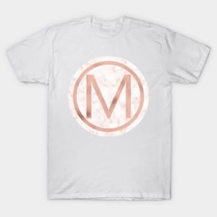 Rose Gold Marble Mu T-Shirt